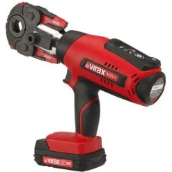 Pince à Sertir électro-mécanique Viper® M21+, Une Pince Mère Et Cinq Inserts V Ø12, Ø15, Ø18, Ø22, Ø28 (Cuivre) - Virax