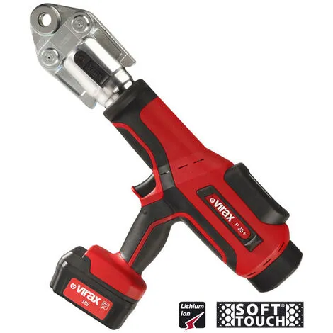 Presse à Sertir électro-hydraulique VIRAX Viper® P25+ Avec 1 Batterie 18V 3AH + 1 Chargeur - 253263 1 Presse à Sertir électro-hydraulique VIRAX Viper® P25+ Avec 1 Batterie 18V 3AH + 1 Chargeur - 253263