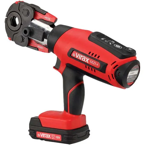 Presse à Sertir électro-mécanique Viper® M21+ Virax + Pince Mère + 1 Batterie + Chargeur - 253532 1 Presse à Sertir électro-mécanique Viper® M21+ Virax + Pince Mère + 1 Batterie + Chargeur - 253532