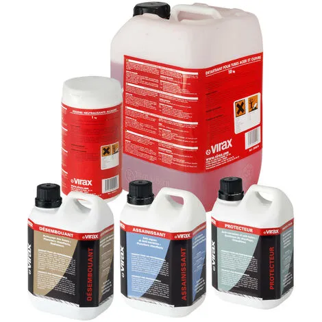 Détartrant Chaudières Acier Cuivre 10 Litres | 295010 - Virax 1 Détartrant Chaudières Acier Cuivre 10 Litres | 295010 - Virax